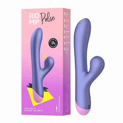 Вибратор с бесконтактной клиторальной стимуляцией Romp Pulse