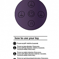 Вибромассажер-кролик со стимулирующим кольцом и функцией "мгновенный оргазм" Halo