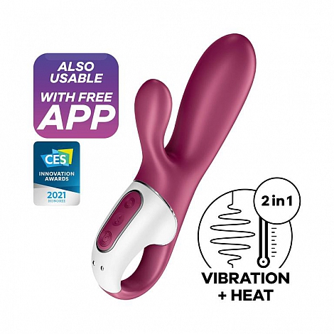 Вибратор-кролик с функцией нагрева Satisfyer Hot Bunny