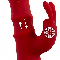 Вибратор кролик с 3 подвижными кольцами