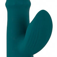 Вибратор кролик с подвижным кольцом и постукиванием