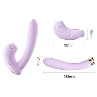 Вибратор с возвратно-поступательными движениями и нагревом BeYourLover Minaka