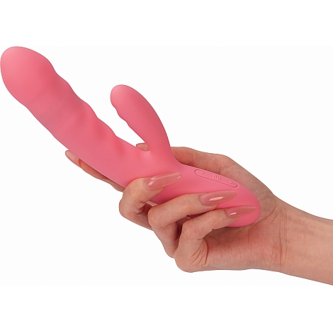 Возвратно-поступательный вибратор со стимулятором клитора Svakom Avery Strawberry Pink