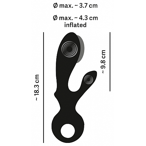 Надувной вибратор Кролик
