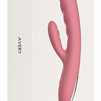 Возвратно-поступательный вибратор со стимулятором клитора Svakom Avery Strawberry Pink