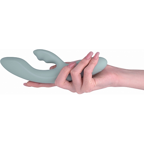 Вибратор-кролик с функцией нагрева Svakom Chika Turquoise Grey