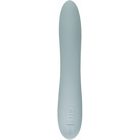Вибратор-кролик с функцией нагрева Svakom Chika Turquoise Grey