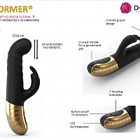 Вибратор-кролик с функцией пульсатора G-Stormer Dorcel