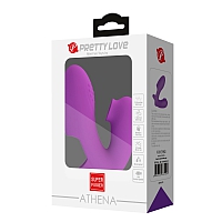 Вибратор на палец с вакуумной стимуляцией Athena