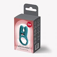 Эрекционное виброкольцо Fun Factory Nos бирюзовый