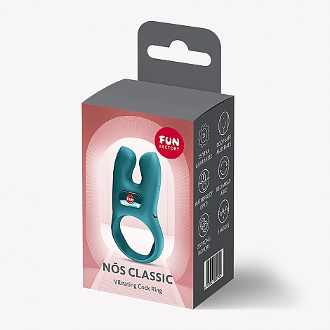 Эрекционное виброкольцо Fun Factory Nos бирюзовый
