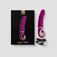 Анатомический витой вибратор фиолетовый Gvibe Gjack Mini, 19 см