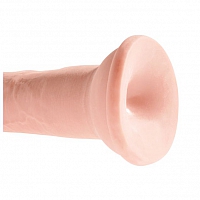 Фаллоимитатор на присоске King Cock Plus 8" Triple Density Cock - Flesh