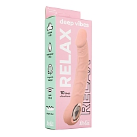 Реалистичный перезаряжаемый вибратор Deep Vibes Relax Flesh, 22 см
