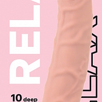 Реалистичный перезаряжаемый вибратор Deep Vibes Relax Flesh, 22 см