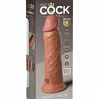 Реалистичный вибратор на присоске King Cock Elite 8"