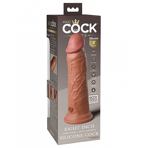 Реалистичный вибратор на присоске King Cock Elite 8"