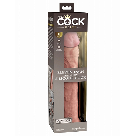 Фаллоимитатор на присоске KC Elite 11" Dual Density Silicone Dong-Light