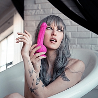 Супер-реалистичный вибратор розовый из Bioskin Gvibe Greal Mini, 18 см