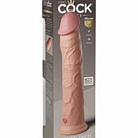 Фаллоимитатор на присоске KC Elite 11" Dual Density Silicone Dong-Light
