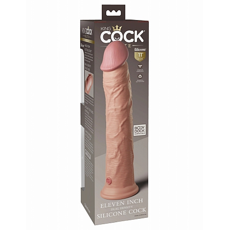 Фаллоимитатор на присоске KC Elite 11" Dual Density Silicone Dong-Light