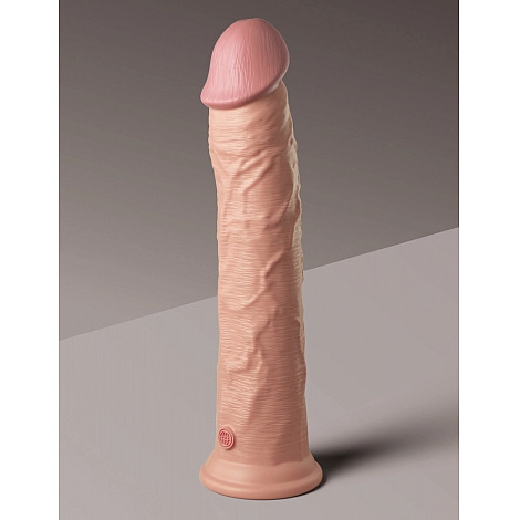 Фаллоимитатор на присоске KC Elite 11" Dual Density Silicone Dong-Light