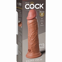 Фаллоимитатор KC Elite 8" Dual Density Silicone Dong -Tan Pipedream