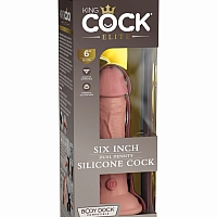 Фаллоимитатор на присоске  KC Elite 6" Dual Density Silicone Dong-Light
