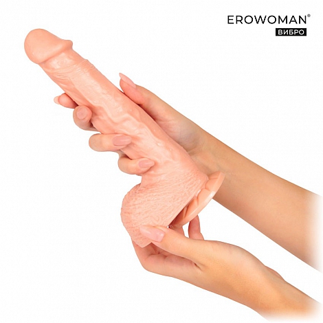 Вибромассажер Erowomen с ротацией, 16,5 см