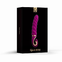 Анатомический витой вибратор фиолетовый Gvibe Gjack Mini, 19 см