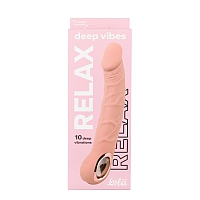 Реалистичный перезаряжаемый вибратор Deep Vibes Relax Flesh, 22 см
