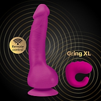 Супер-реалистичный вибратор розовый из Bioskin Gvibe Greal Mini, 18 см