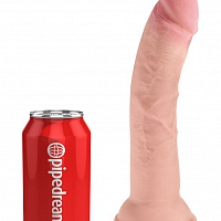 Фаллоимитатор на присоске King Cock Plus 8" Triple Density Cock - Flesh