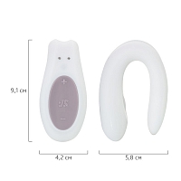 Многофункциональный стимулятор для пар Satisfyer Double Joy White