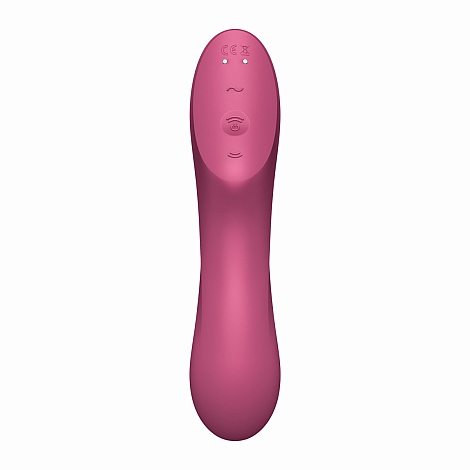 Вакуумно-клиторальный вибромассажер Satisfyer Curvy Trinity 3 красный