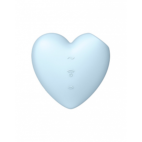 Вакуумно-волновой вибромассажер Satisfyer Cutie Heart голубой