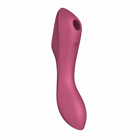 Вакуумно-клиторальный вибромассажер Satisfyer Curvy Trinity 3 красный