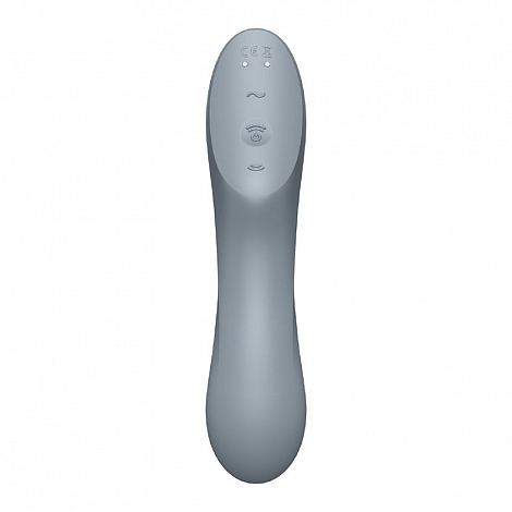Вакуумно-клиторальный вибромассажер серый Satisfyer Curvy Trinity 3