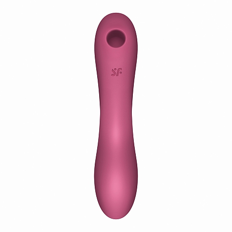 Вакуумно-клиторальный вибромассажер Satisfyer Curvy Trinity 3 красный