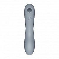 Вакуумно-клиторальный вибромассажер серый Satisfyer Curvy Trinity 3