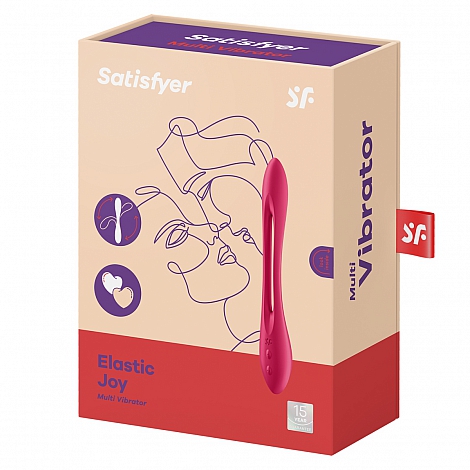 Многофункциональный вибратор Satisfyer Elastic Joy красный
