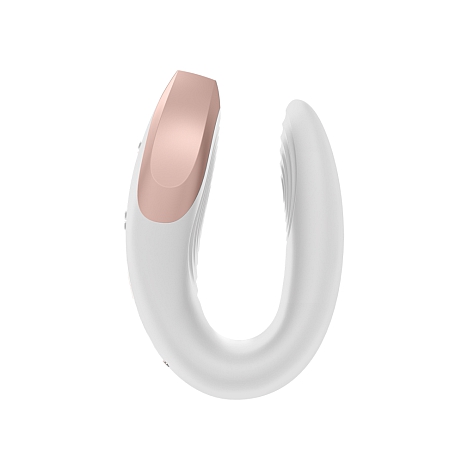 Парный вибратор Satisfyer Double Love с возможностью управления через пульт и приложение белый