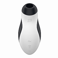 Вакуумно-волновой вибромассажер черно-белый Satisfyer Orca