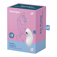 Вакуумно-волновой вибромассажер белый Satisfyer Vulva Lover 2