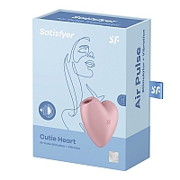 Вакуумно-волновой вибромассажер Satisfyer Cutie Heart розовый