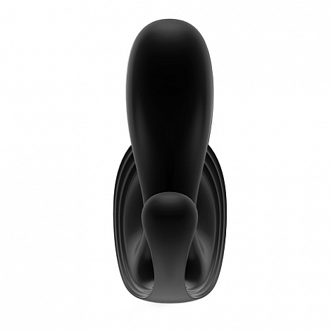 Анально-вагинальный вибромассажер для ношения со стимулятором клитора черный Satisfyer Top Secret+