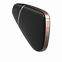 Вакуумный массажер с вибрацией черный Satisfyer Love Triangle Black