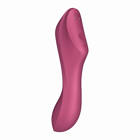 Вакуумно-клиторальный вибромассажер Satisfyer Curvy Trinity 3 красный