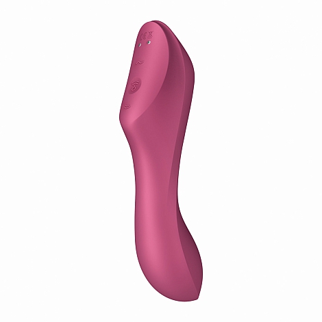 Вакуумно-клиторальный вибромассажер Satisfyer Curvy Trinity 3 красный