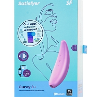 Вакуумно-волновой розовый стимулятор Satisfyer Curvy 3+